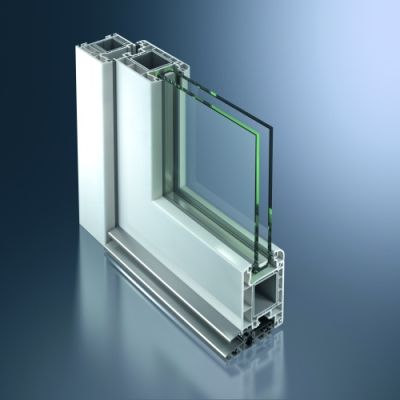 Schüco CT 70mm beépítésű mélységű bejárati ajtó profilrendszer
